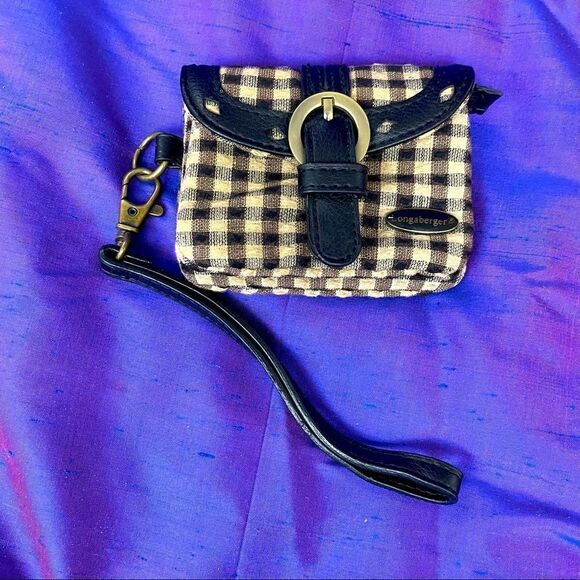 4 for $20 Little tiny sweet as can be plaid check Longaberger wristlet  keychain - Picture 1 of 6